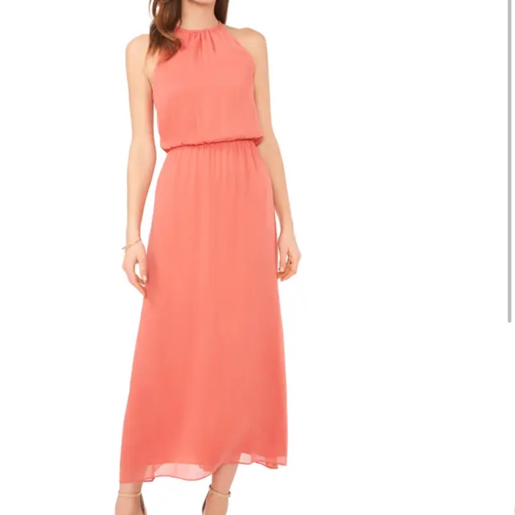 Halogen Dusty Rose Sleeveless Maxi Dress
